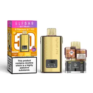 Yellow Edition Elf Bar 4 in 1 Ultra 50 Vape Kit 